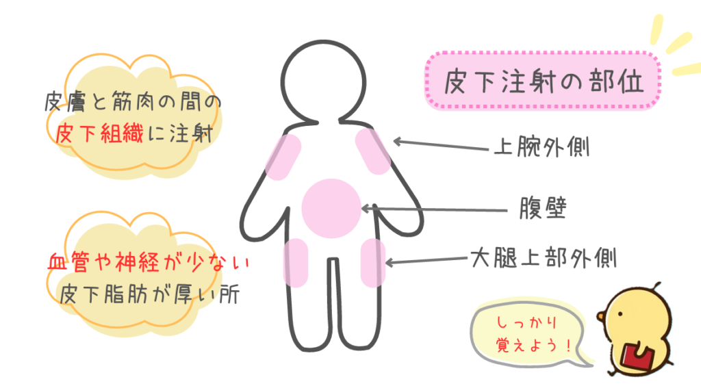 皮下注射部位